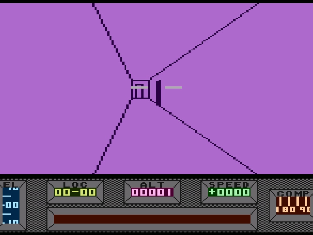 Gameplay of Mercenary for Atari 8-bit