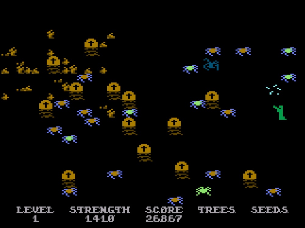 Gameplay of Necromancer for Atari 8 Bit