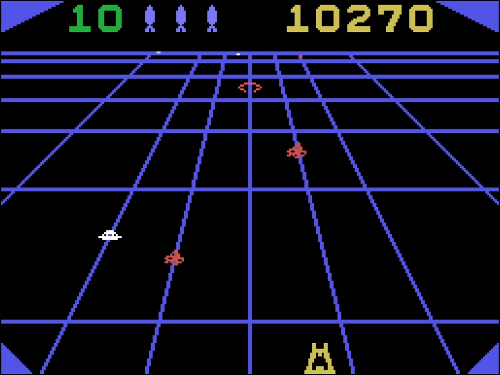 Gameplay of Beamrider for Colecovision