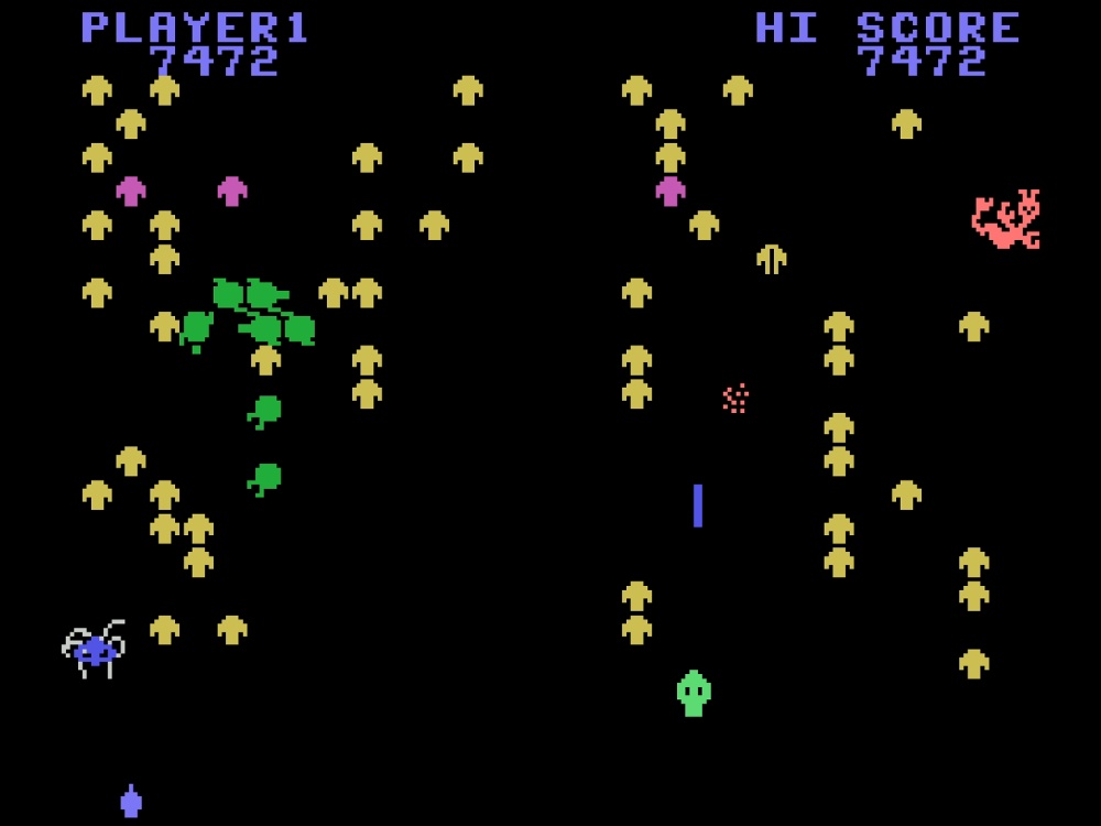 Gameplay of Centipede for Colecovision