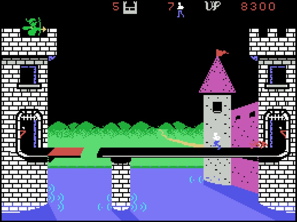 Gameplay of Dragonfire for Colecovision