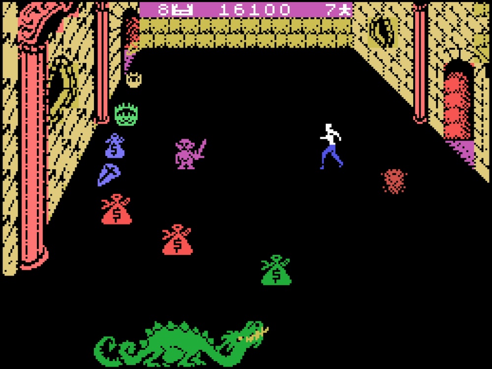 Gameplay of Dragonfire for Colecovision
