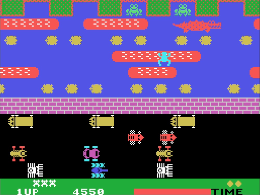 Gameplay of Frogger for Colecovision