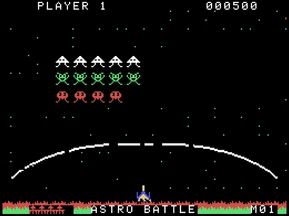 Gameplay of Gorf for Colecovision