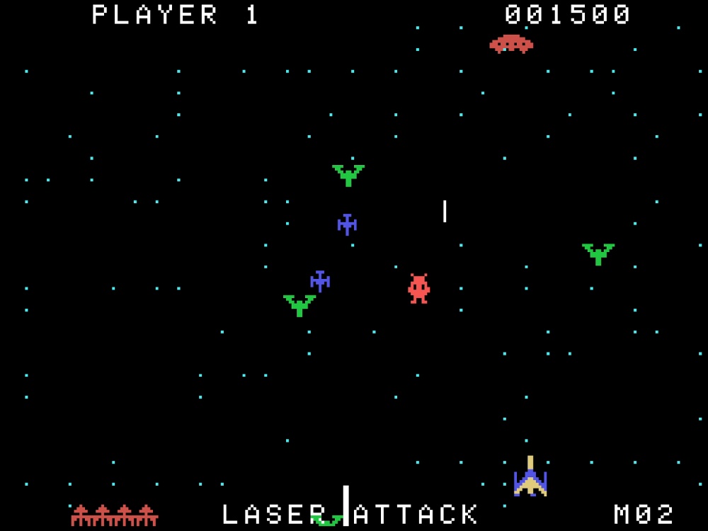 Gameplay of Gorf for Colecovision