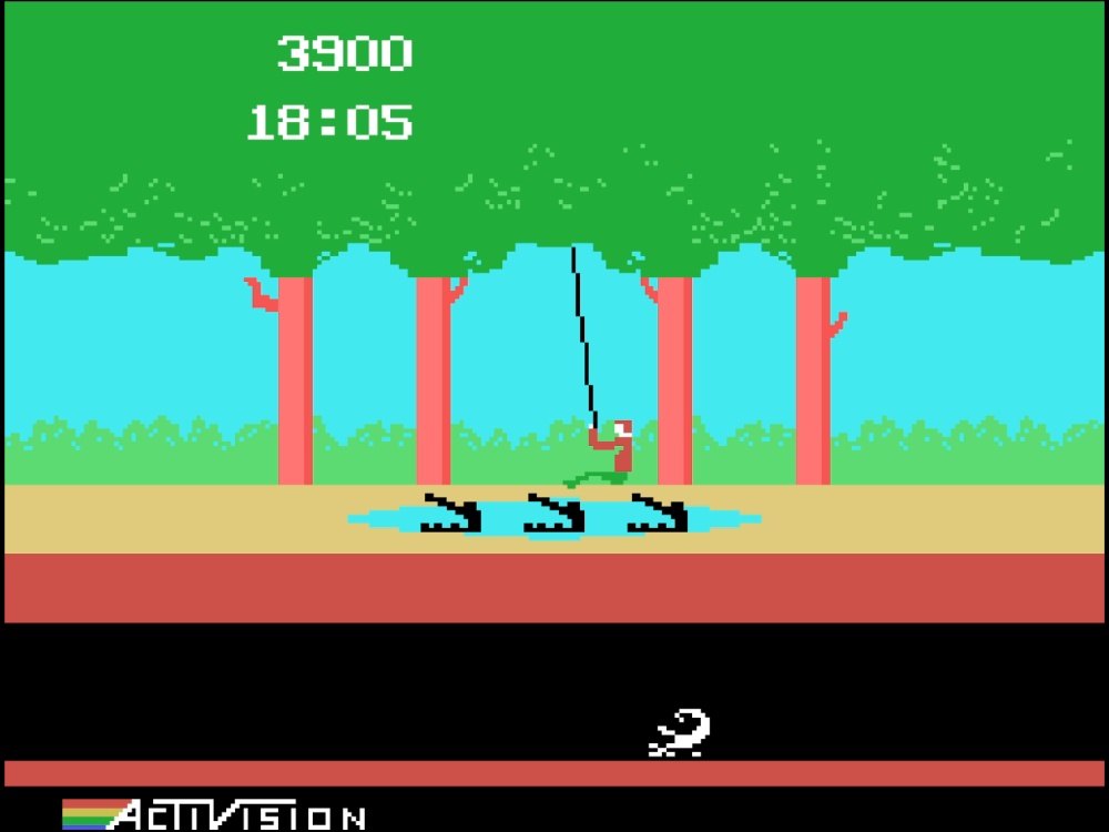 Gameplay of Pitfall! for Colecovision