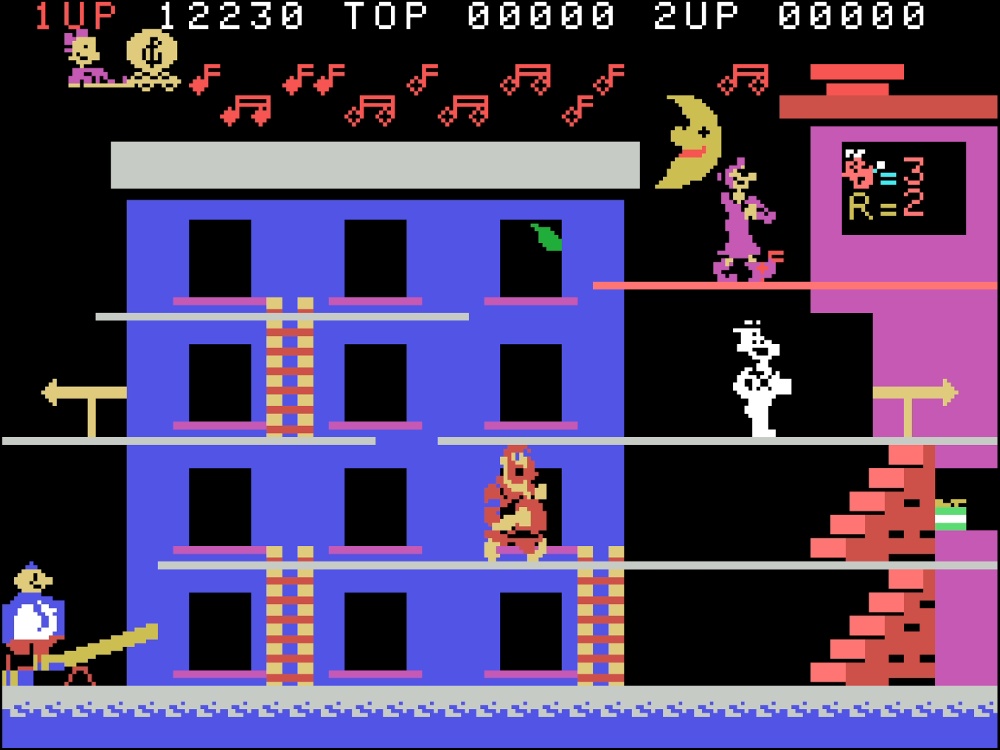 Gameplay of Popeye for Colecovision