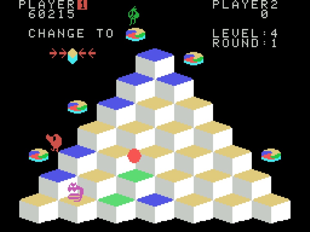 Gameplay of Q*bert for Colecovision