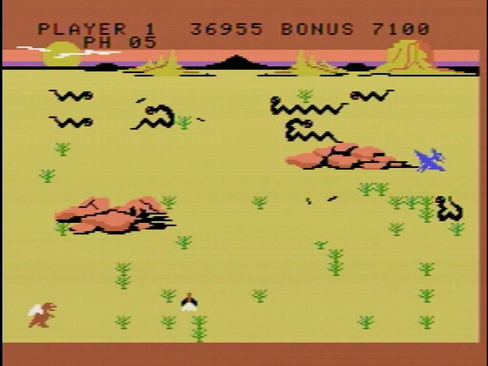 Gameplay of Slither for Colecovision