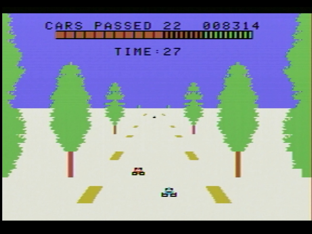 Gameplay of Turbo for Colecovision