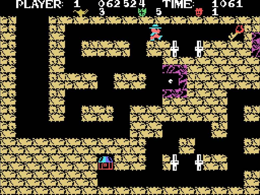 Gameplay of Tutankham for Colecovision