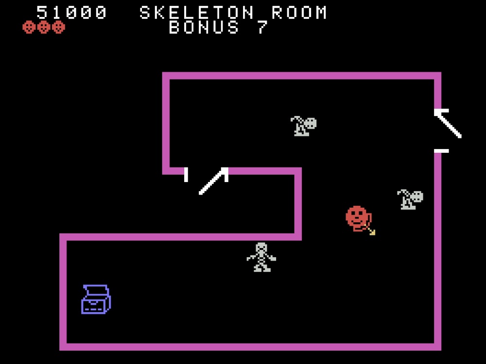 Gameplay of Venture for Colecovision