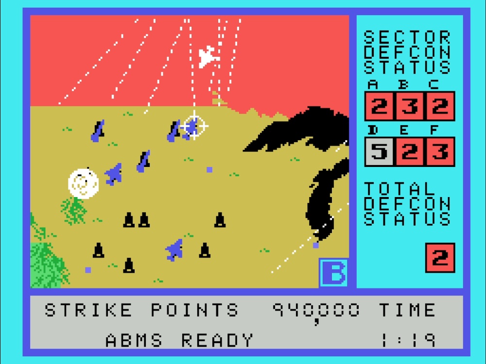 Gameplay of WarGames for Colecovision