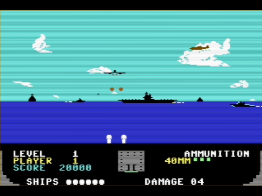 Gameplay of Beach-Head for Commodore 64