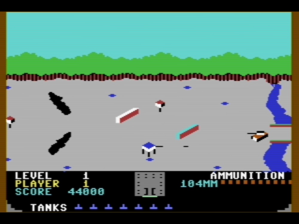Gameplay of Beach-Head for Commodore 64