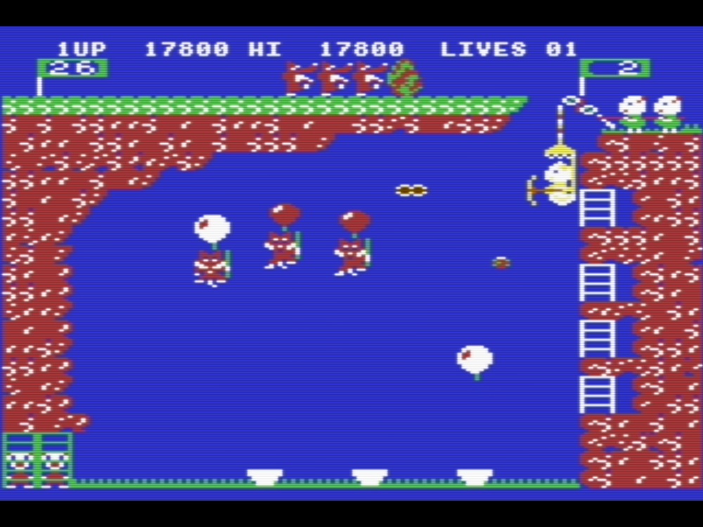 Gameplay of Pooyan for Commodore 64
