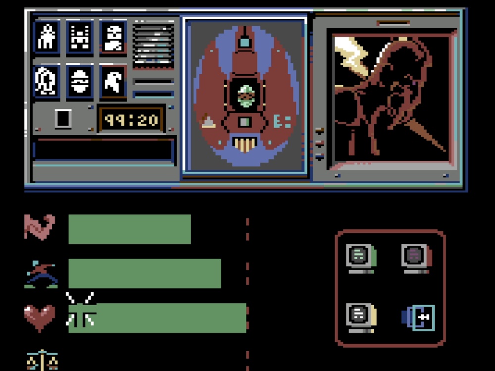 Gameplay of Shadowfire for Commodore 64