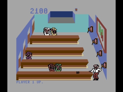 Gameplay of Tapper for Commodore 64