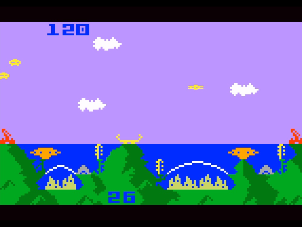 Gameplay of Atlantis for Intellivision