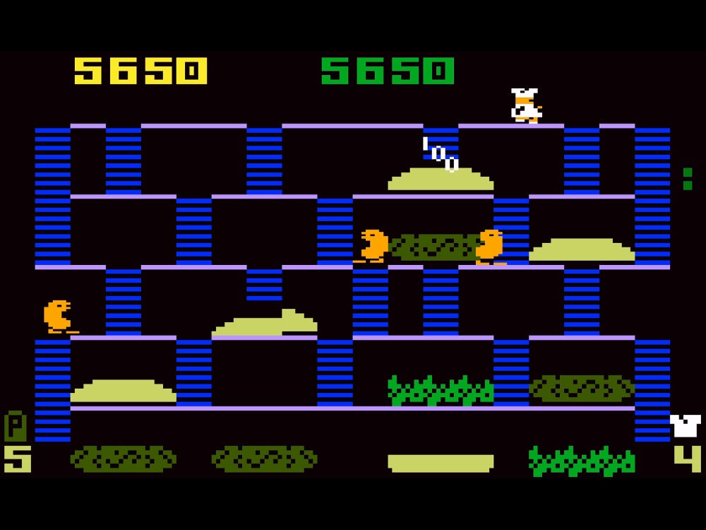 Gameplay of Burgertime for Intellivision