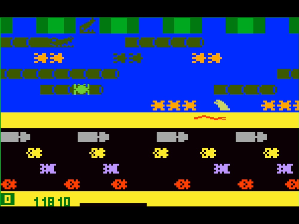 Gameplay of Frogger for Intellivision