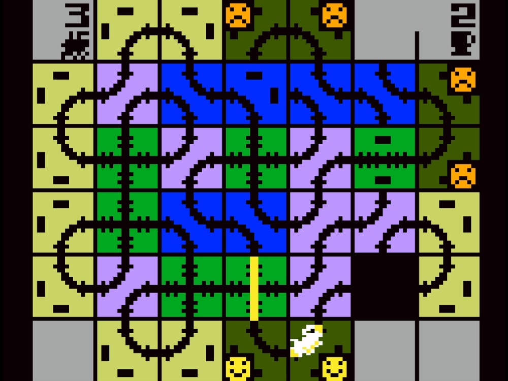 Gameplay of Loco-Motion for Intellivision