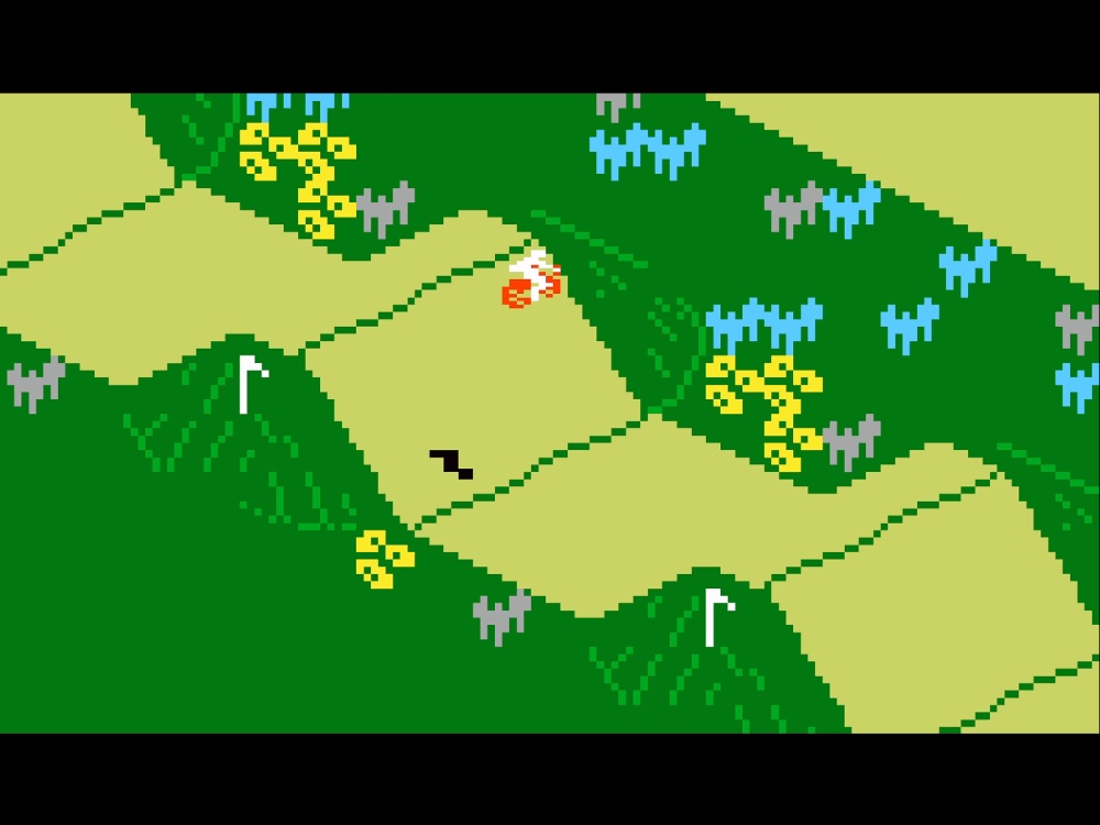 Gameplay of Motocross for Intellivision