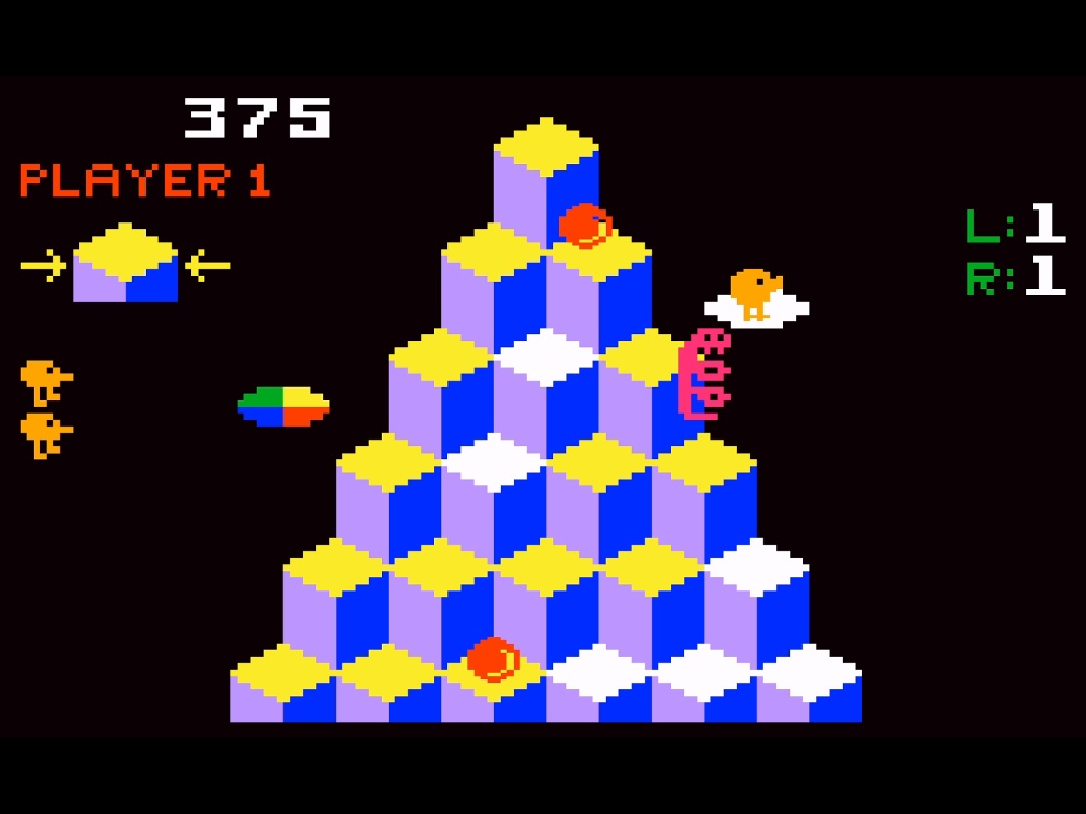 Gameplay of Qbert for Intellivision