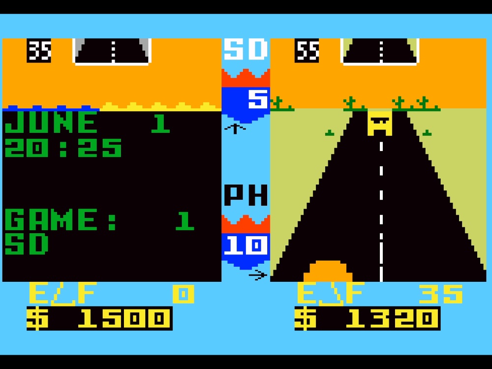 Gameplay of Truckin for Intellivision