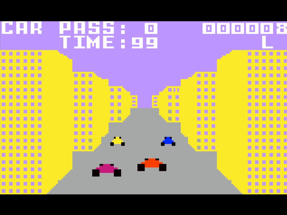 Gameplay of Turbo for Intellivision