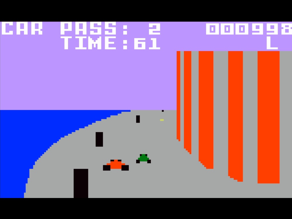 Gameplay of Turbo for Intellivision