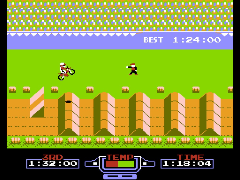 Gameplay of Excitebike for NES